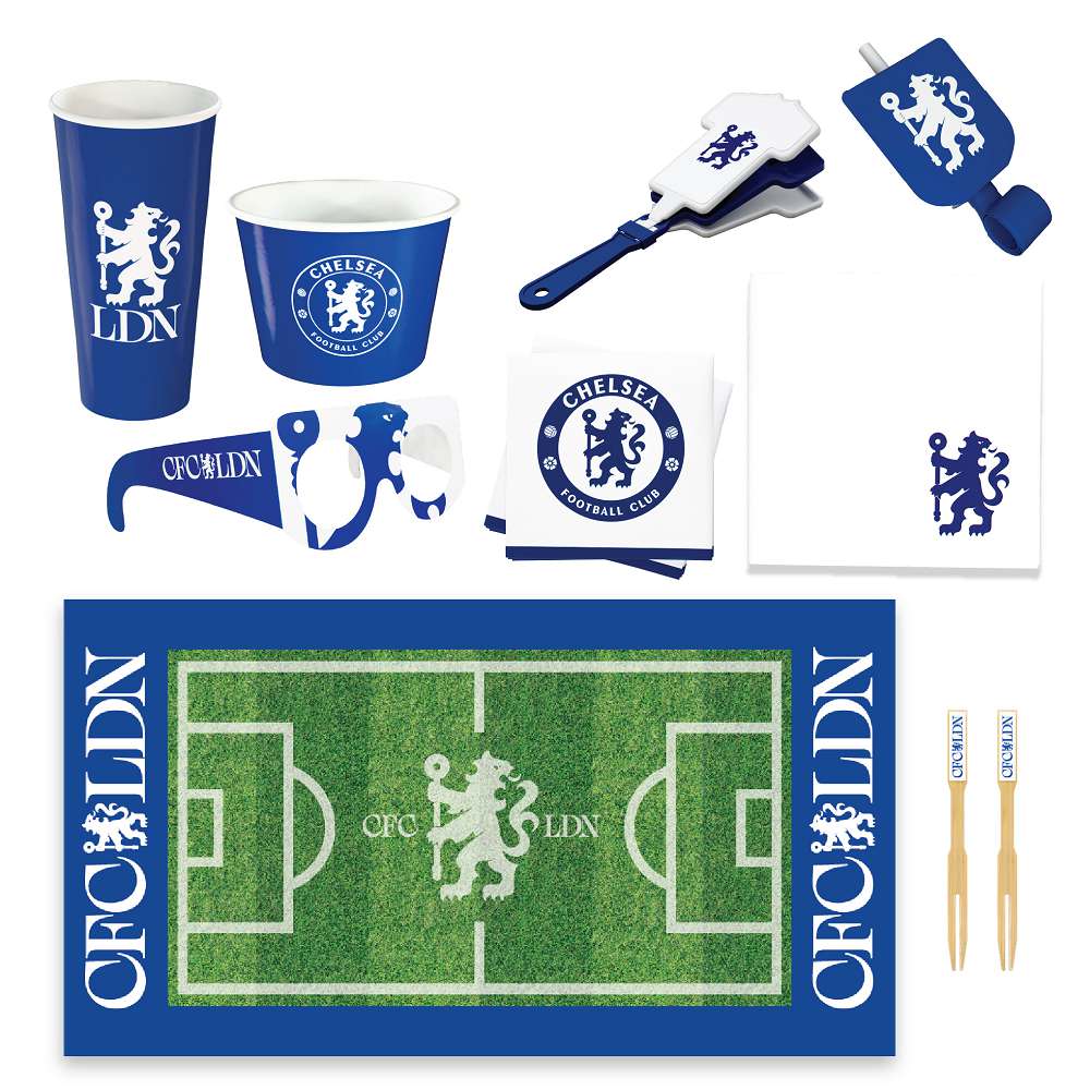 Chelsea FC Matchday Pack for 2 | Official Party Supplies