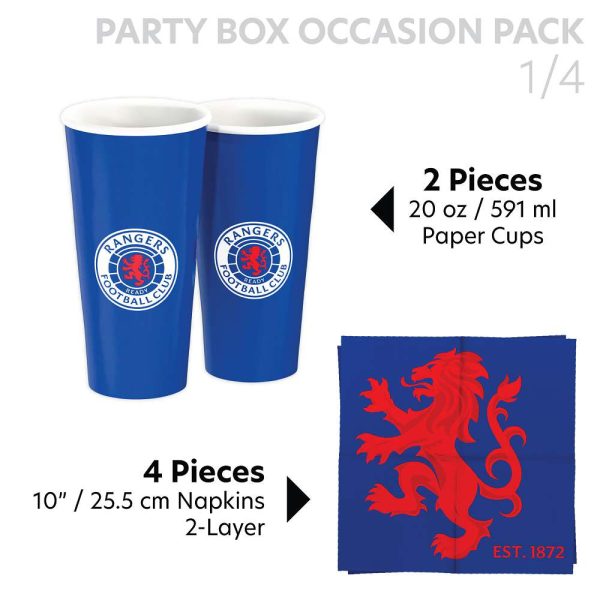 Rangers FC Matchday Pack for 2 | Official Party Supplies - Image 3