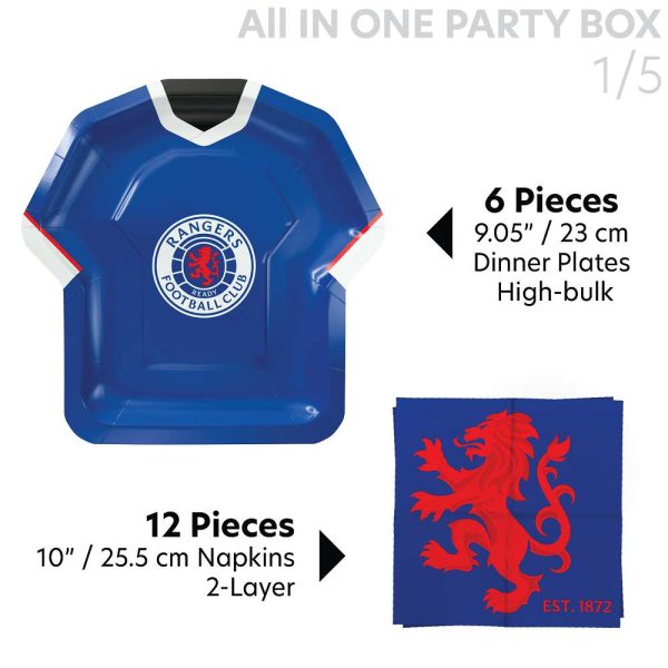 Rangers FC Party Box for 6 | Official Party Supplies - Image 4