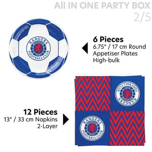 Rangers FC Party Box for 6 | Official Party Supplies - Image 5