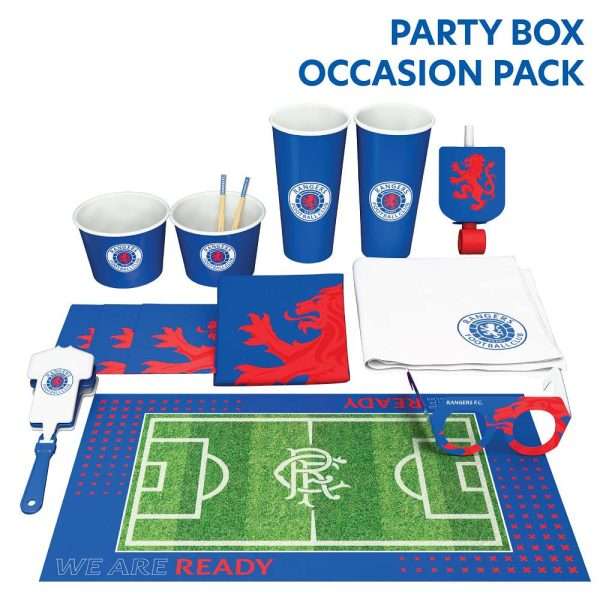 PD0721OP Rangers Voetbal Club Feestdoos Gelegenheidspakket - Afbeelding 2